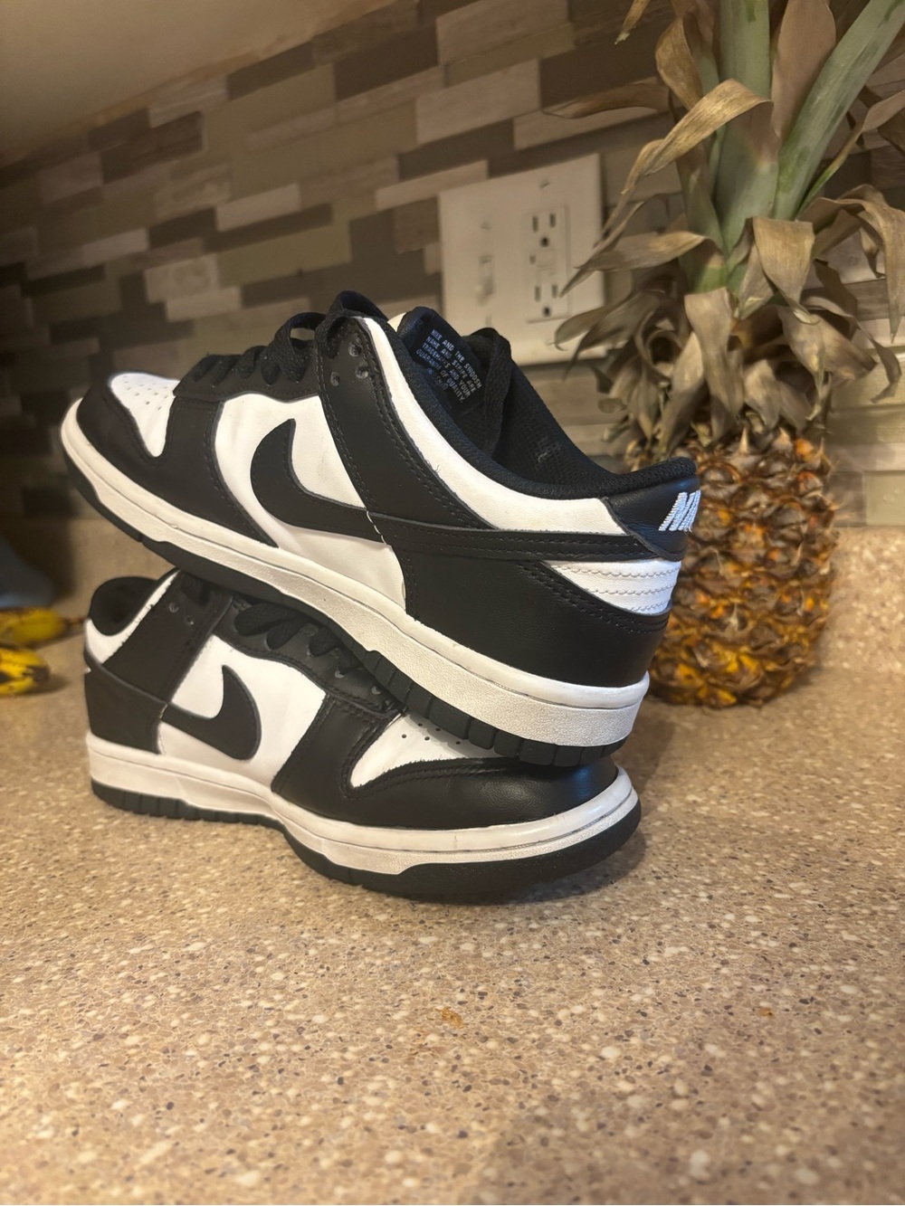 Nike Black and White Low-Top Swoosh Sneakers